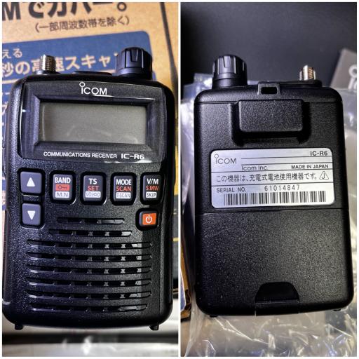 Скенер icom ic-R6 scanner Radio Receiver чисто нов професионален