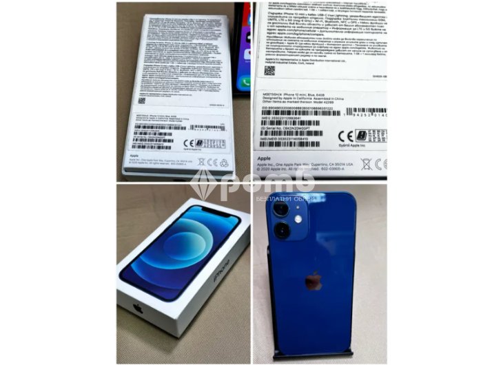 Apple iphone 12 mini Blue Перфектен A2399 MGE13GHA айфон айфоун-8