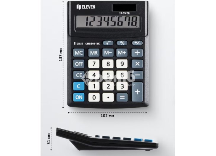 Калкулатор Eleven CMB801BK 8 digits-4