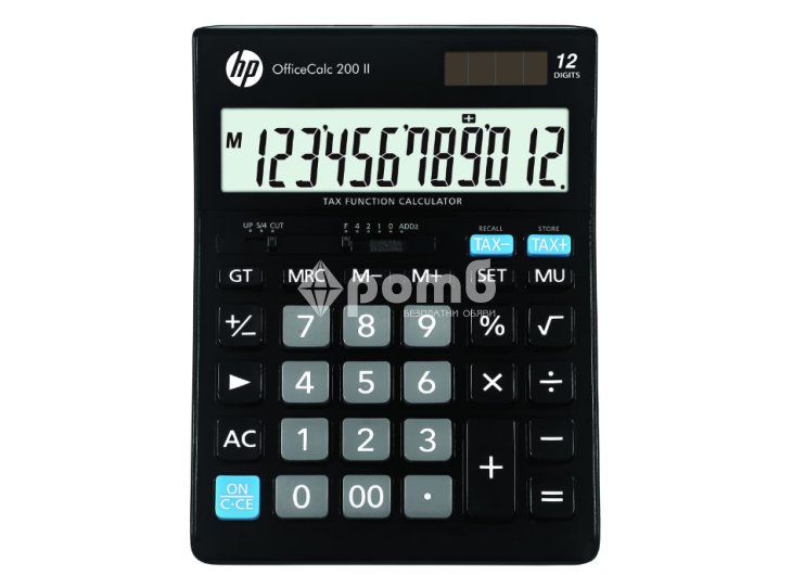 Настолен калкулатор HP модел Office calc 200 II 12 разряда черен-1