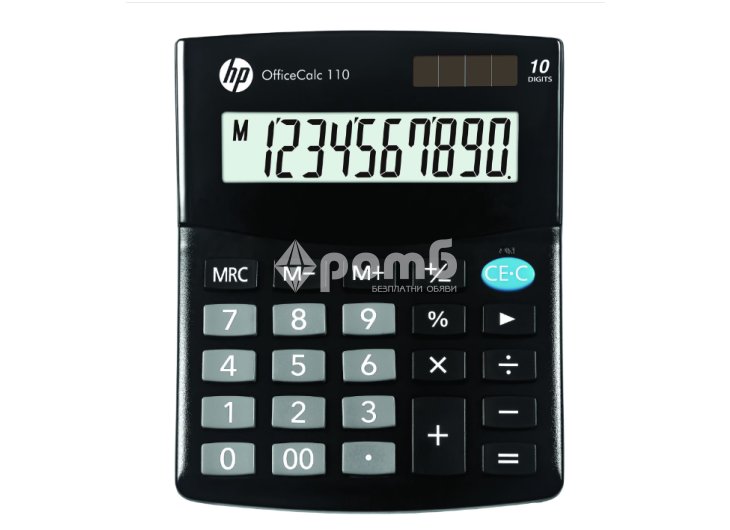 Настолен калкулатор HP модел Office calc 110 10 разряда черен-1