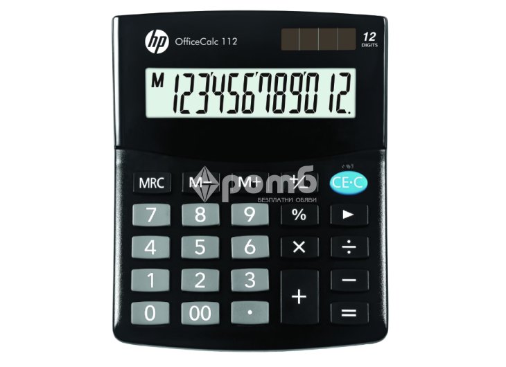 Настолен калкулатор HP модел Office calc 112 12 разряда черен-1