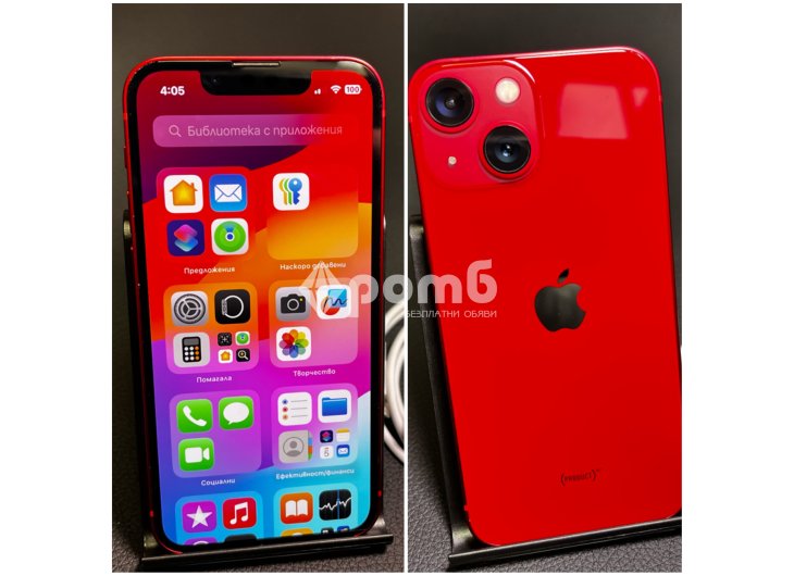 Apple iphone 13 mini Red 128 Перфектен MLK33RM айфон айфоун-9