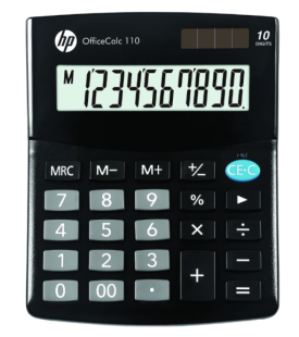 Настолен калкулатор HP, модел Office calc 300 II, 12 разряда, черен